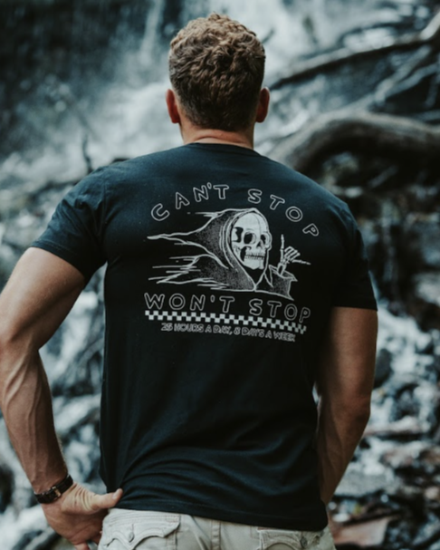 No Rest For The Wicked T-shirt – Dark As Day Apparel