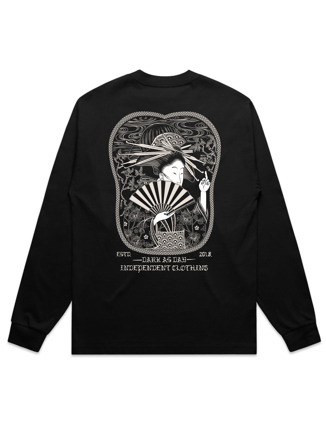 Geisha Heavy Weight Long Sleeve – Dark As Day Apparel
