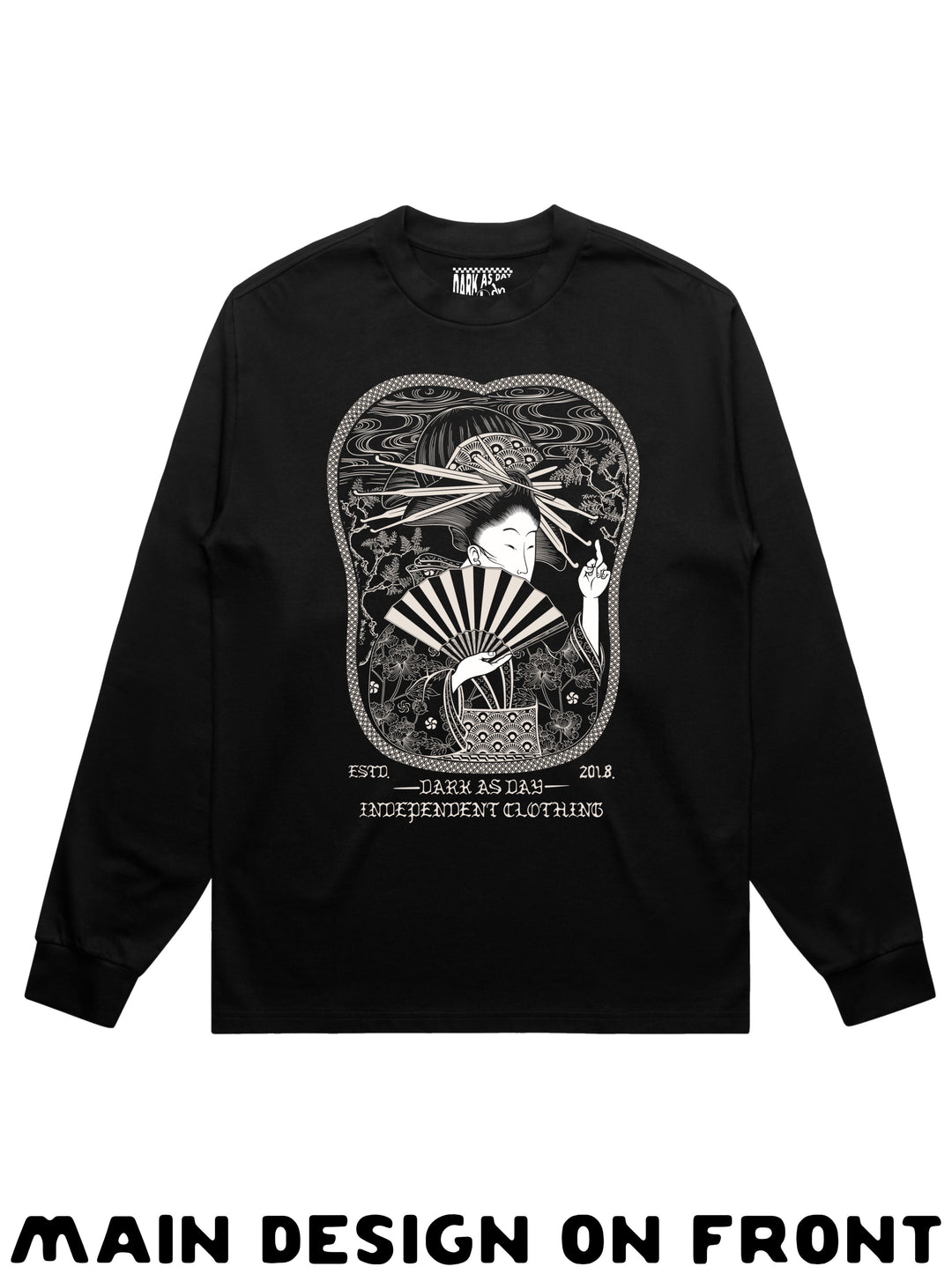 Geisha Heavy Weight Long Sleeve – Dark As Day Apparel