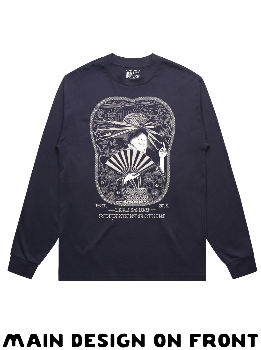 Geisha Heavy Weight Long Sleeve – Dark As Day Apparel