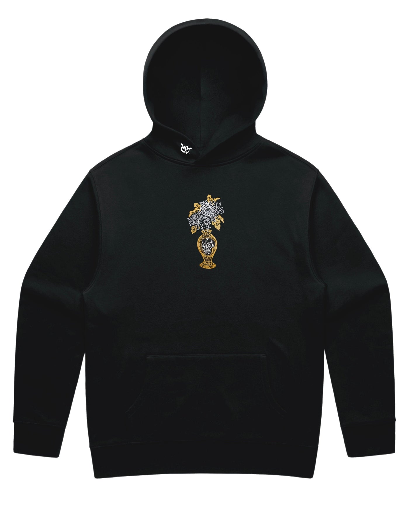 Mid weight embroidered hoodie by dark as day apparel