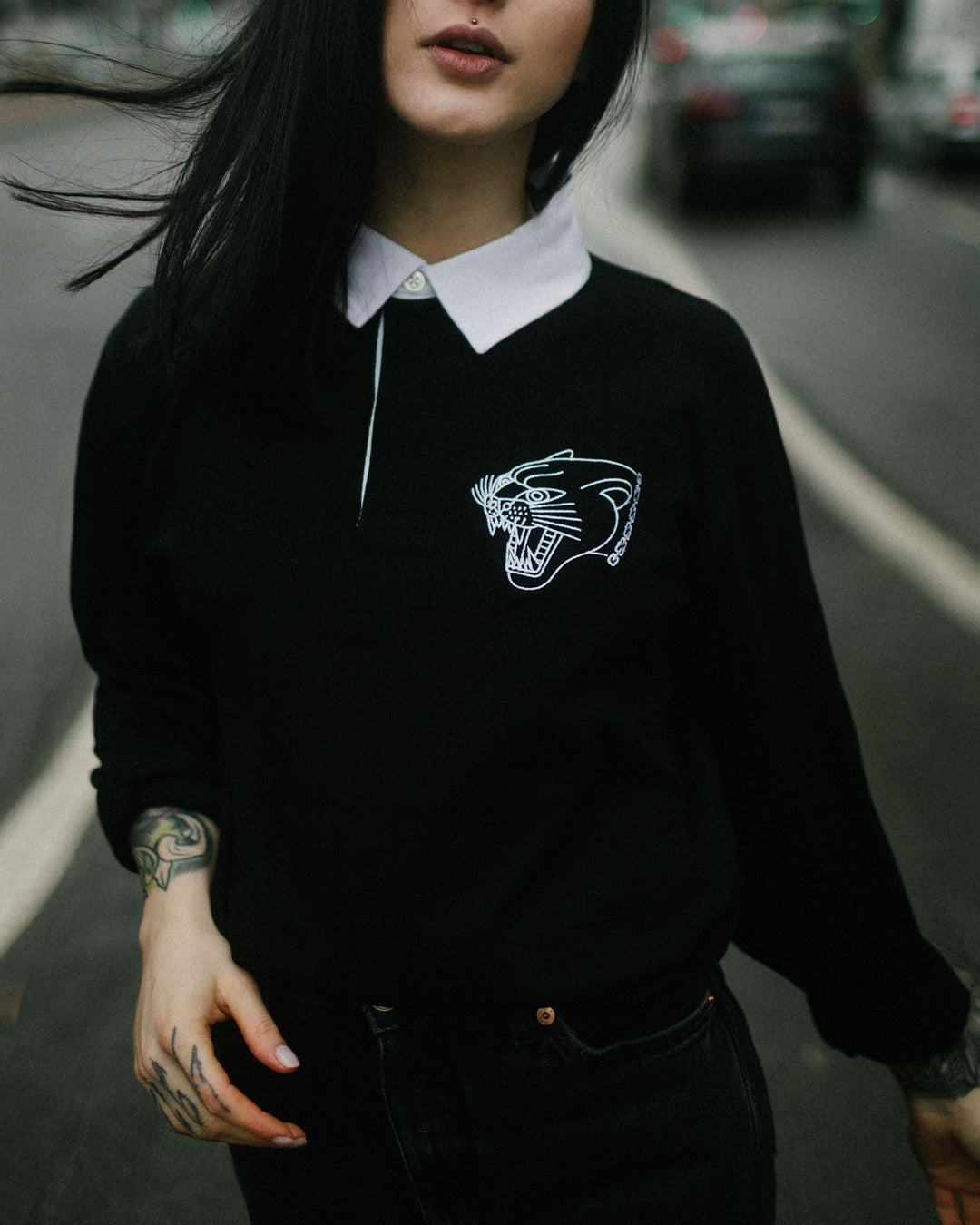 ハチヤーズ⭐︎ Women’s CB Typography LongSleeve LONG SLEEVES – Dark As Day Apparel