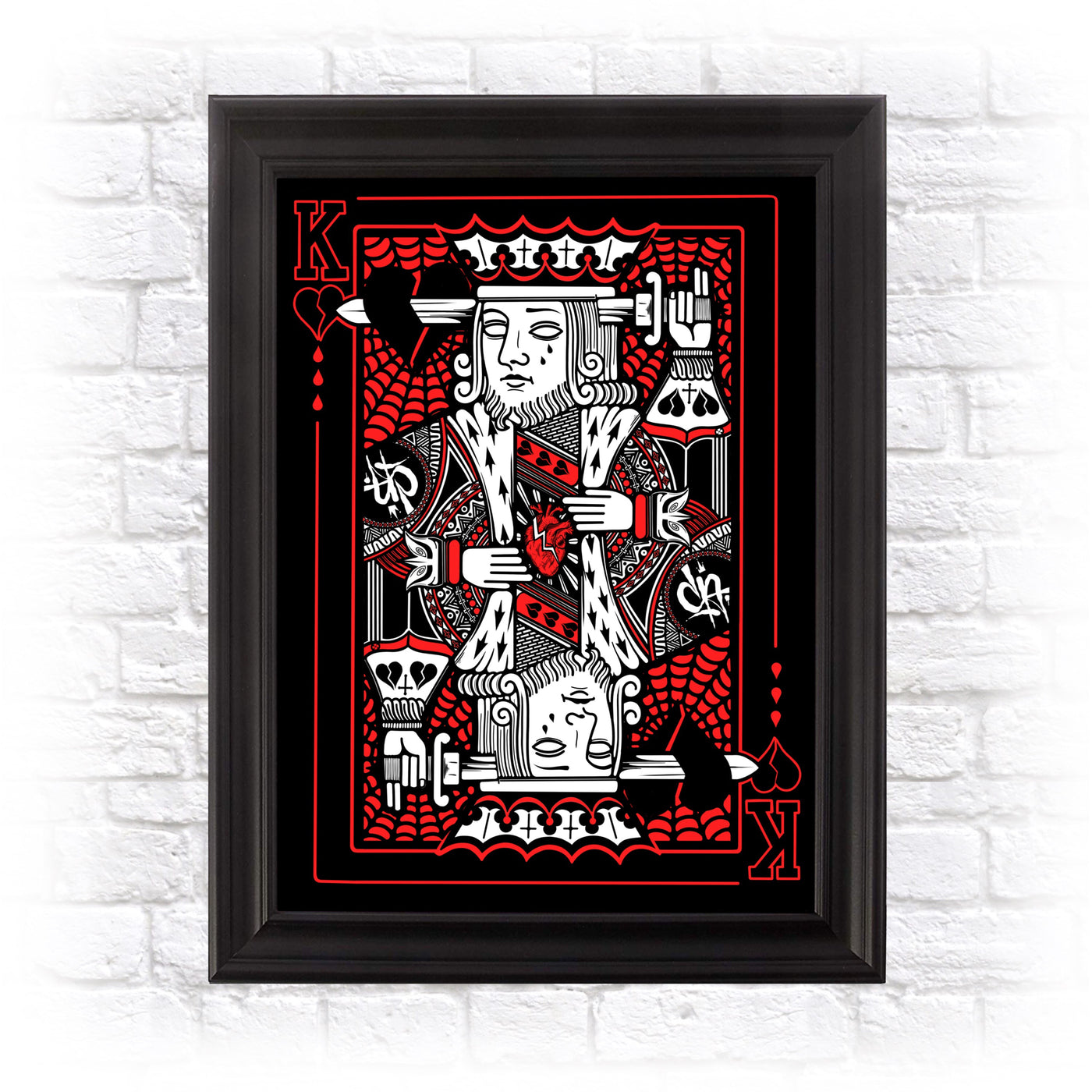 King Of Heart Breaks- A3 Heavyweight Art Print