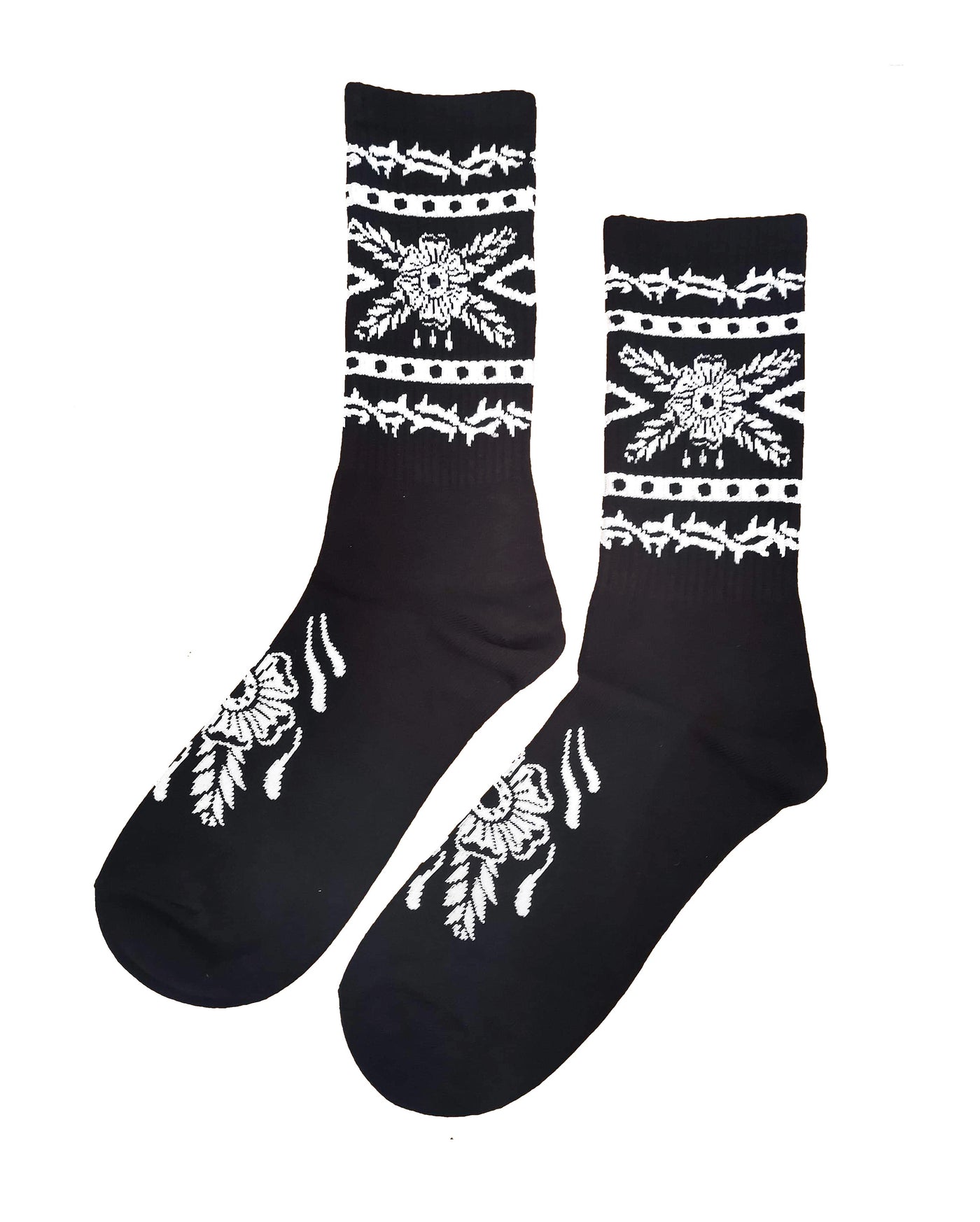 Floral Ankle Crew Socks