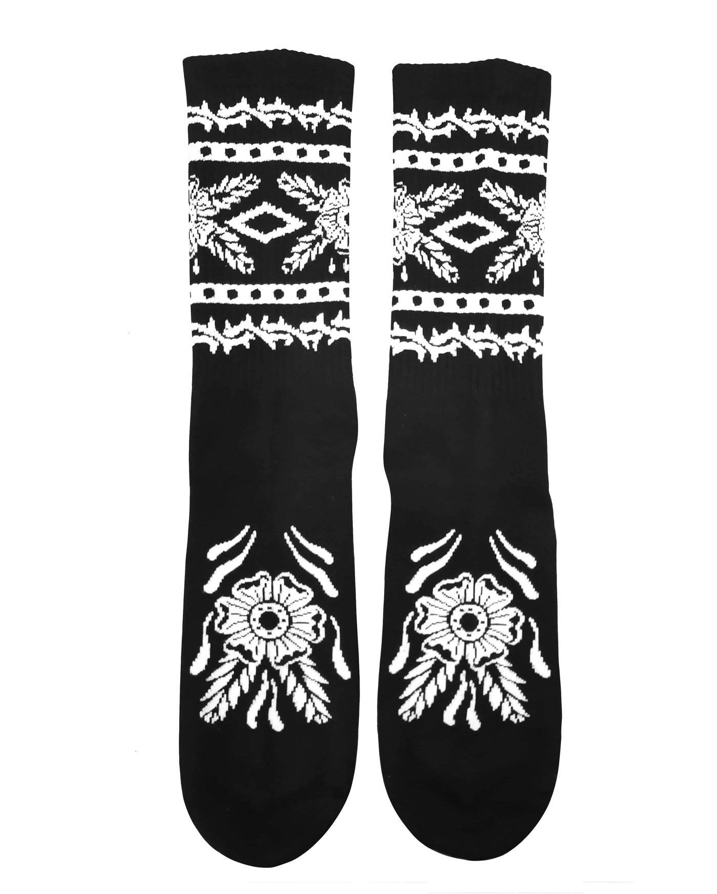 Floral Ankle Crew Socks