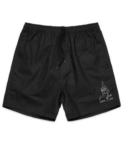 Middle Finger Beach Shorts